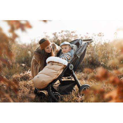 PETITE&MARS - Бебешко чувалче 4в1 COMFY Elegant Caramel/Beige кафяв