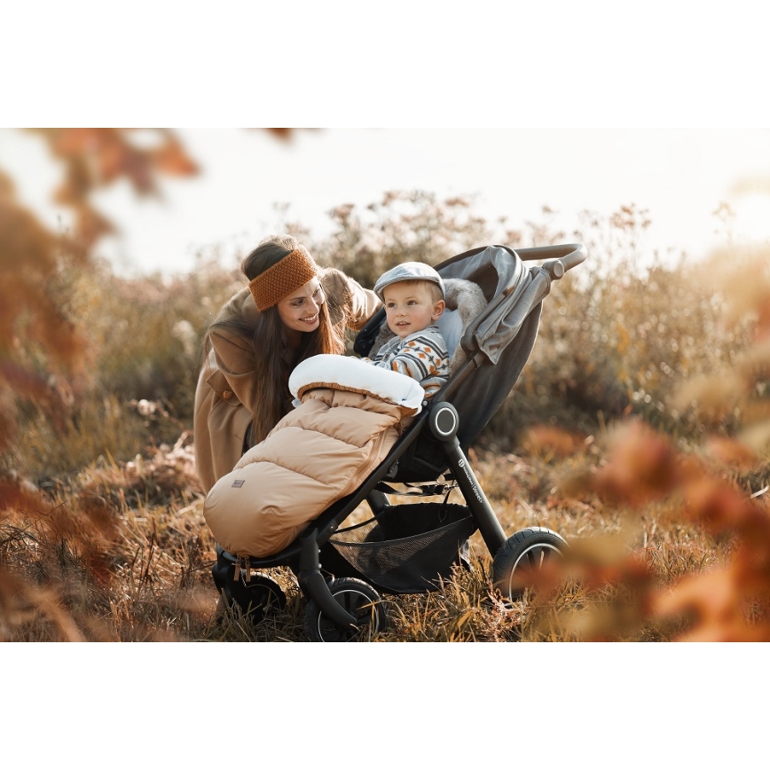 PETITE&MARS - Бебешко чувалче 4в1 COMFY Elegant Caramel/Beige кафяв