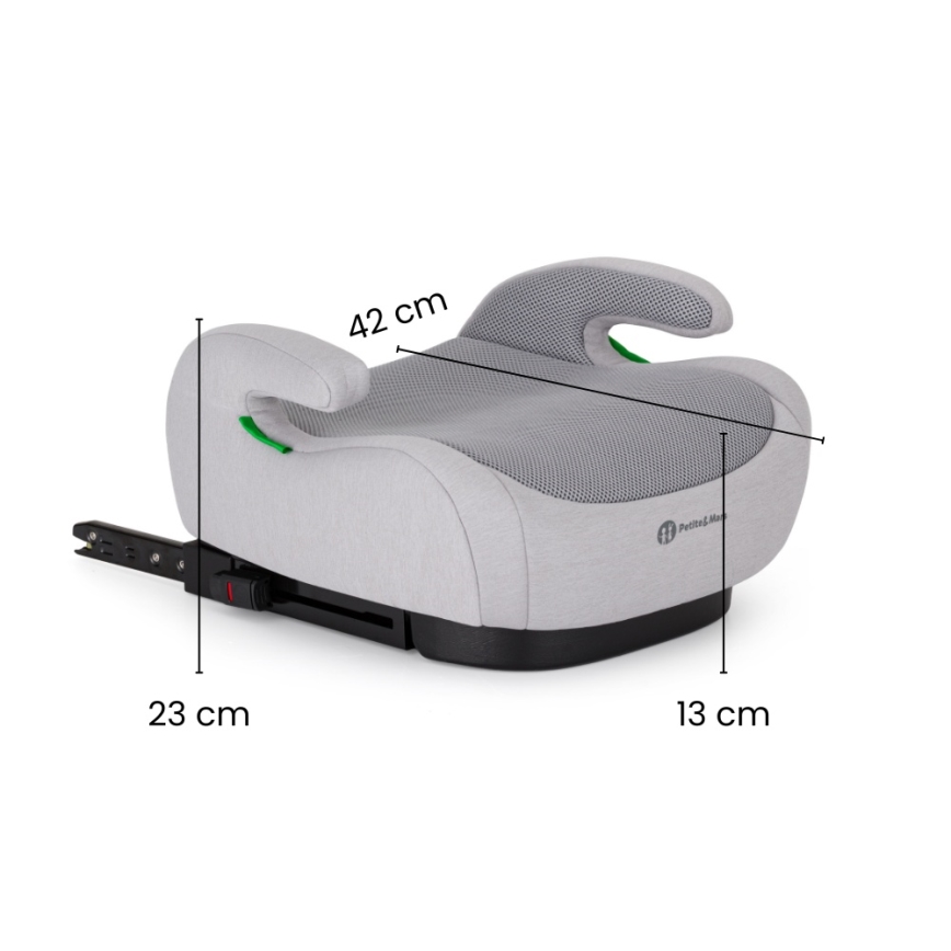 PETITE&MARS - Бустер за кола OPTIMUS PRO i-Size Air 125-150 cm (22-36 kg) кафяв