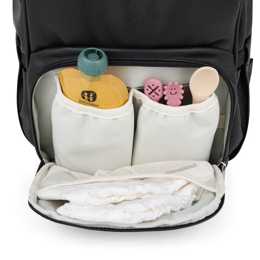 PETITE&MARS - Раница за смяна за количка JASPER черен