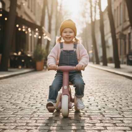 PETITE&MARS - Детска триколка 3 в 1 BINGO Припудрено розово