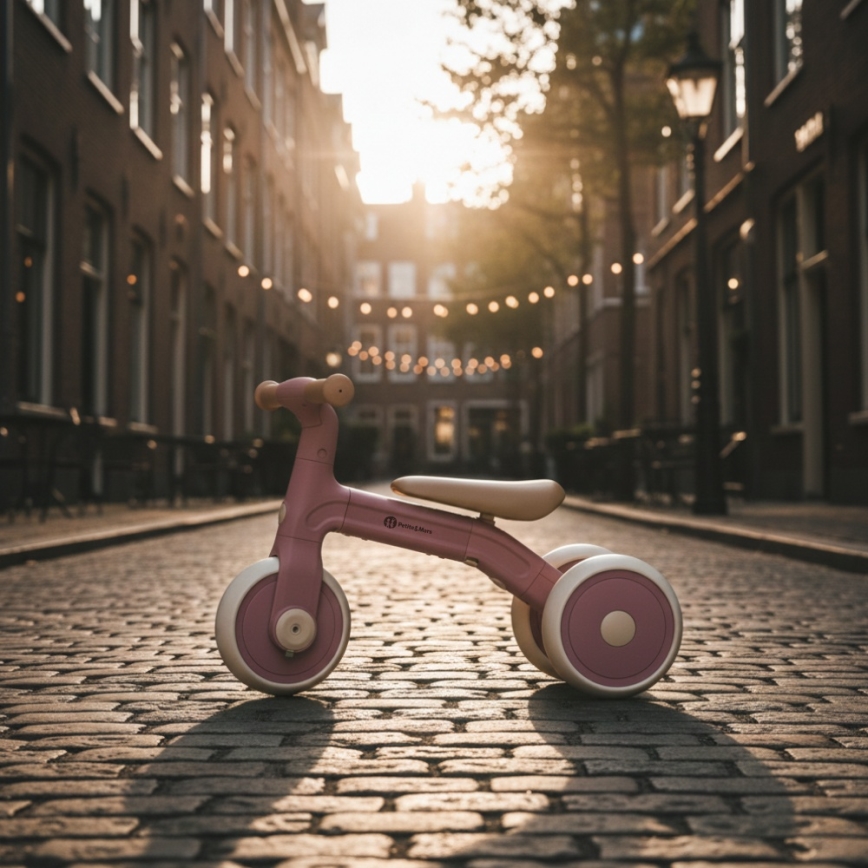 PETITE&MARS - Детска триколка 3 в 1 BINGO Припудрено розово