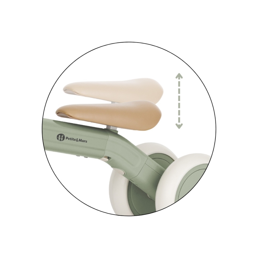 PETITE&MARS - Детска триколка 3 в 1 BINGO Sage Leaf