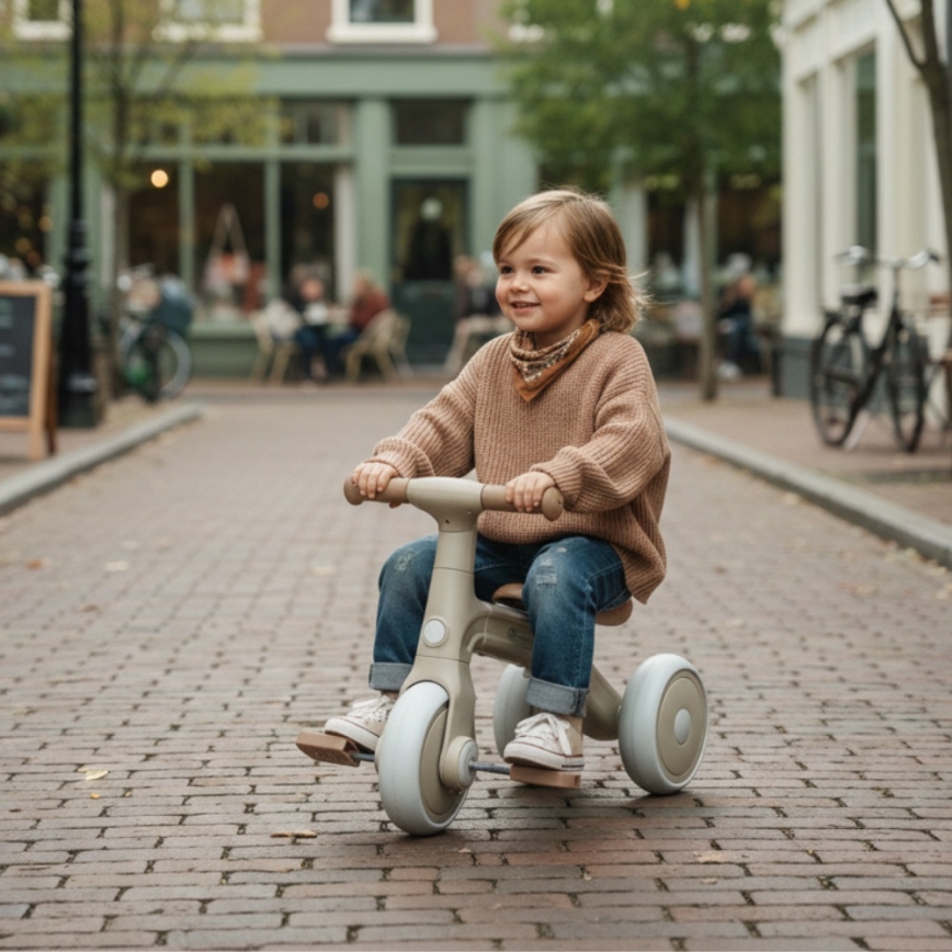 PETITE&MARS - Детска триколка 3 в 1 BINGO Слонова кост/бяла