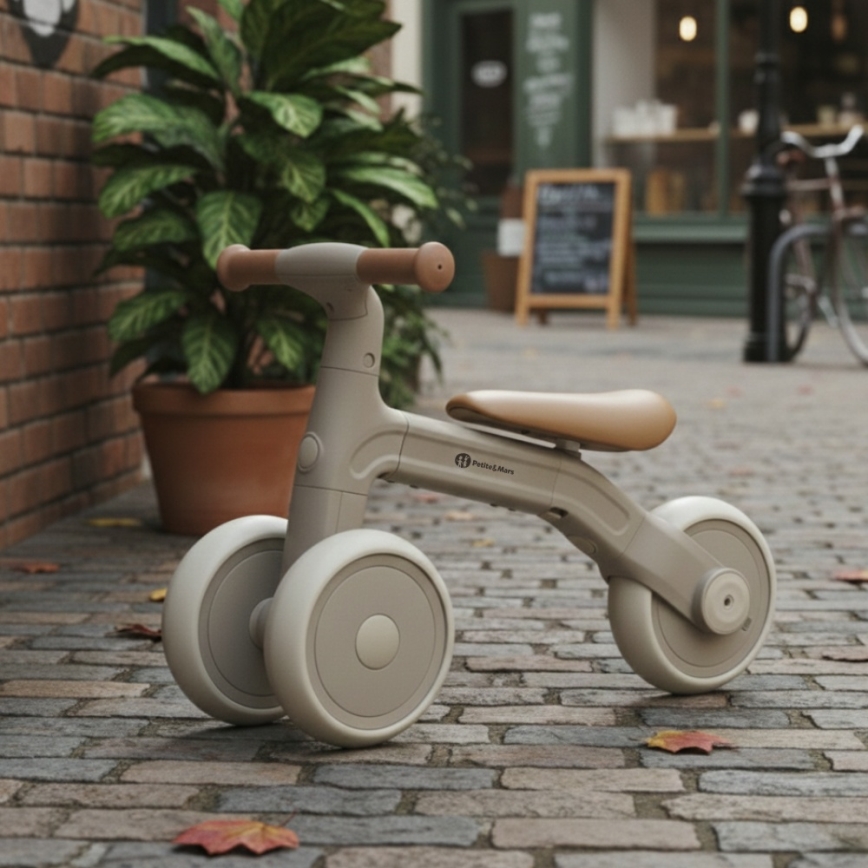 PETITE&MARS - Детска триколка 3 в 1 BINGO Слонова кост/бяла