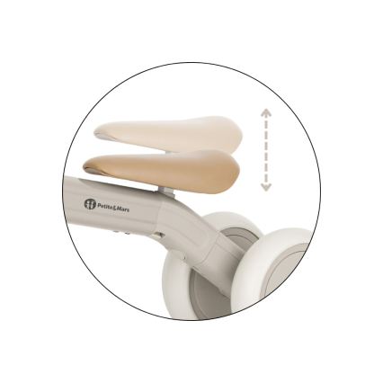 PETITE&MARS - Детска триколка 3 в 1 BINGO Слонова кост/бяла