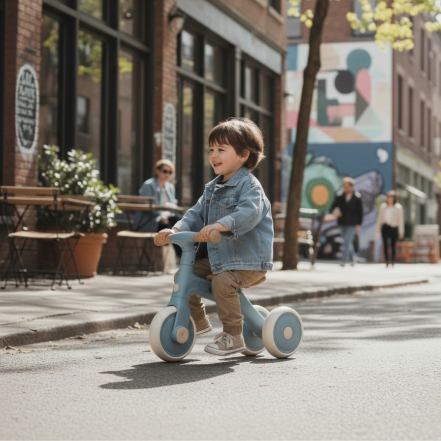 PETITE&MARS - Детска триколка 3 в 1 BINGO Stering Blue