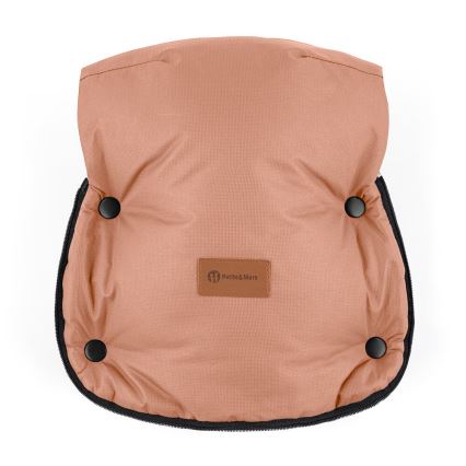 PETITE&MARS - КОМПЛЕКТ Детски спален чувал 4в1 COMFY + ръкавици за количка FURRY Пастелно праскова