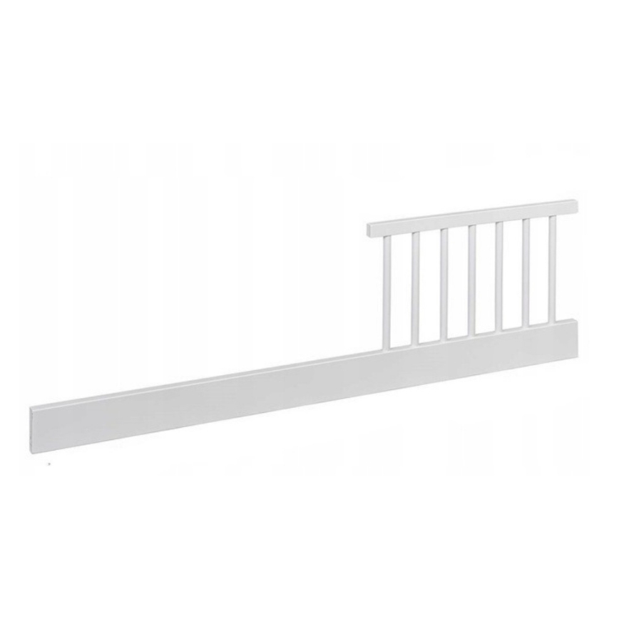 PETITE&MARS - Детско креватче + защитна странична решетка NELA BEECH 120x60 cm бяло/бук