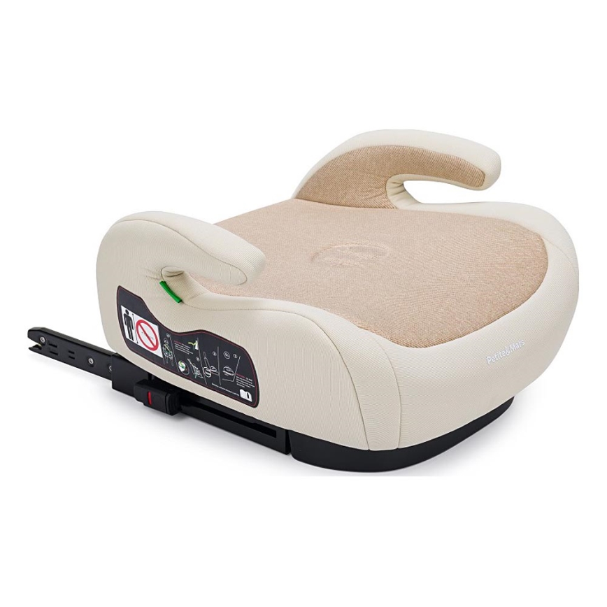 PETITE&MARS - Подсилваща седалка за кола OPTIMUS PRO i-Size 125-150 см (22-36 кг) бежов