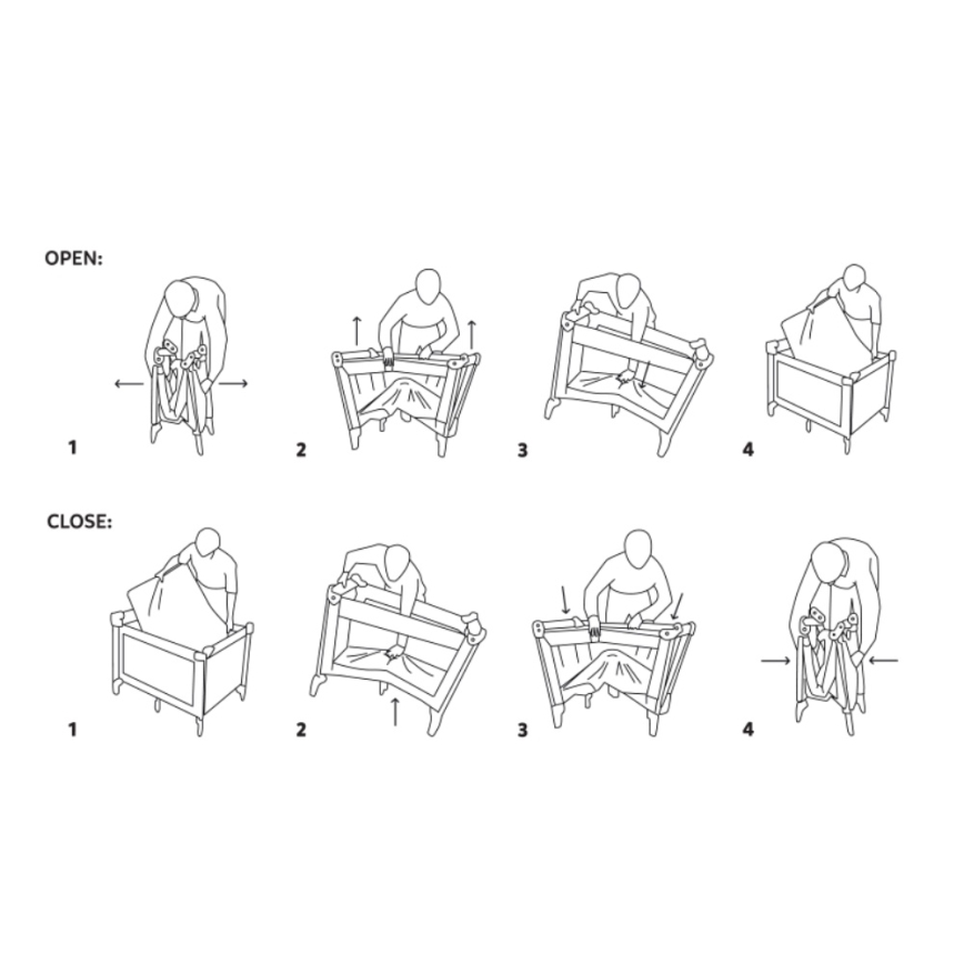 PETITE&MARS - Пътна кошара KOOT Zebra Super Power