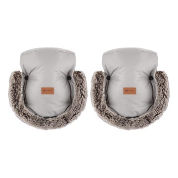 PETITE&MARS - Ръкавици за ръце за количка FURRY Champagne Shower