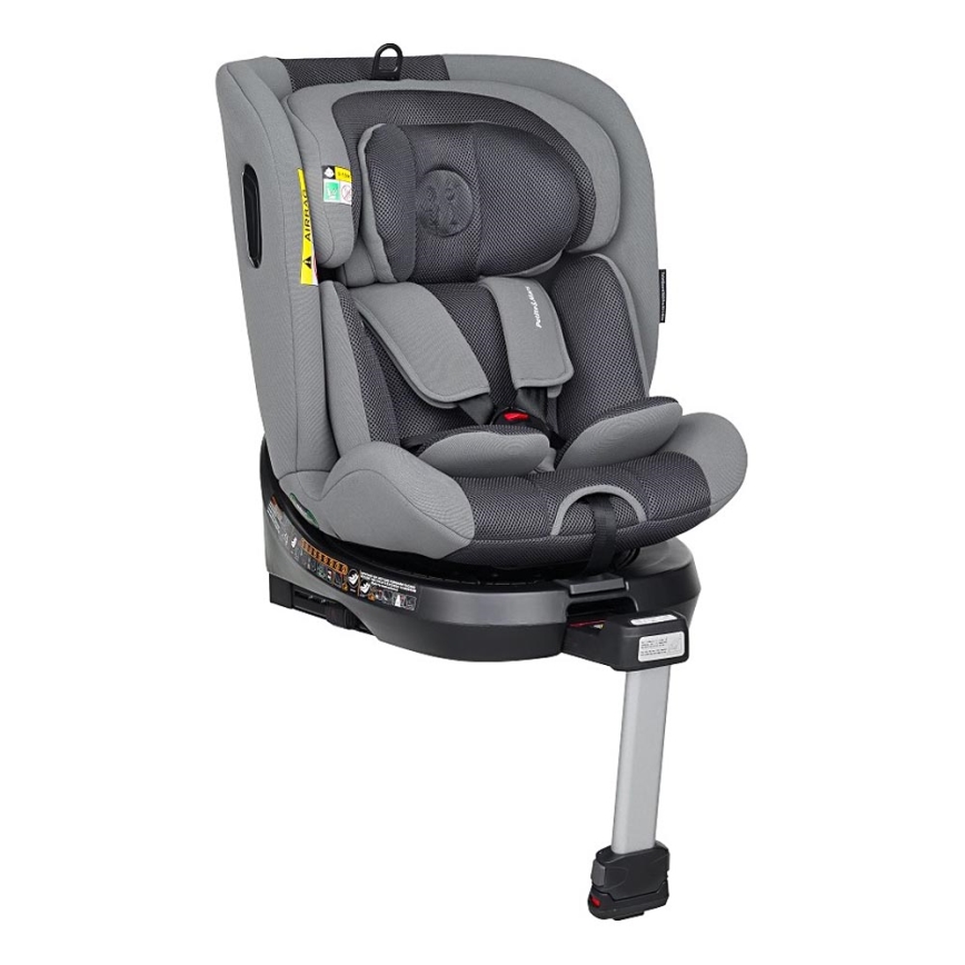 PETITE&MARS - Седалка за кола TWISTGUARD PRO i-Размер 40-150 см (0-36 кг) сив