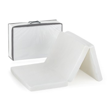 PETITE&MARS - Сгъваем пътнически матрак FOLDIE 120x60 cm бял