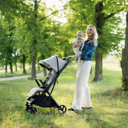 PETITE&MARS - Спортна детска количка FLIP в платиново сиво