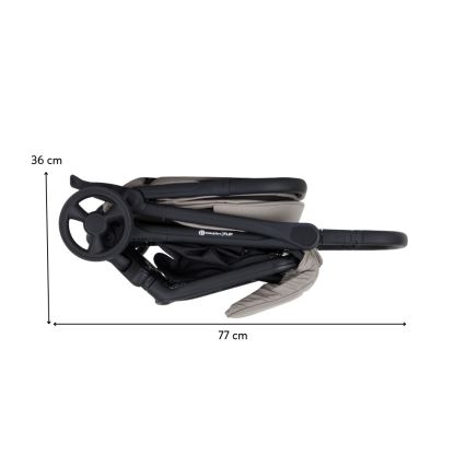 PETITE&MARS - Спортна детска количка FLIP в платиново сиво