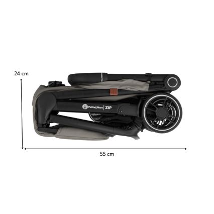 PETITE&MARS - спортна детска количка ZIP Velvet Grey