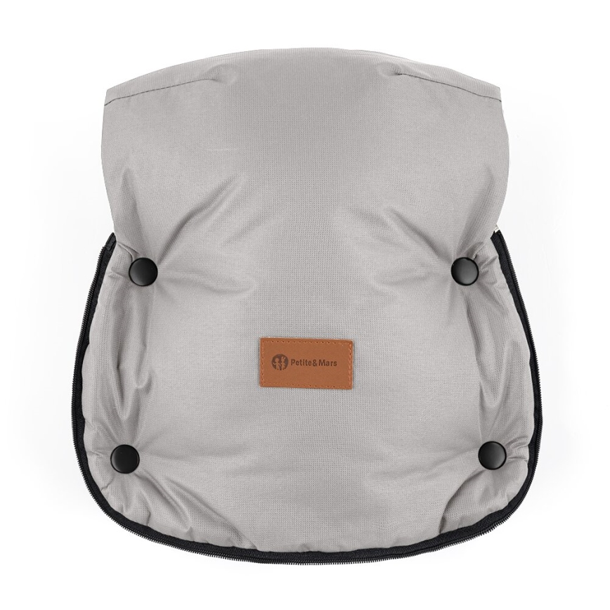 PETITE&MARS-К-кт Бебешко чувалче 4в1 ARCTIC + ръкавици за количка FURRY Champagne Shower