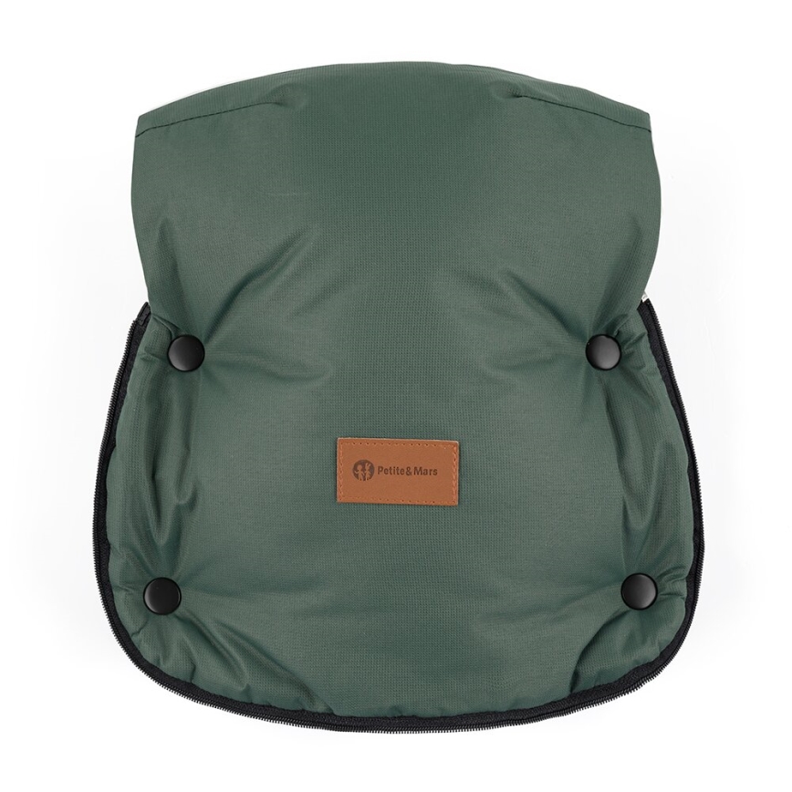 PETITE&MARS - К-кт Бебешко чувалче 4в1 ARCTIC + ръкавици за количка FURRY Veritable Khaki