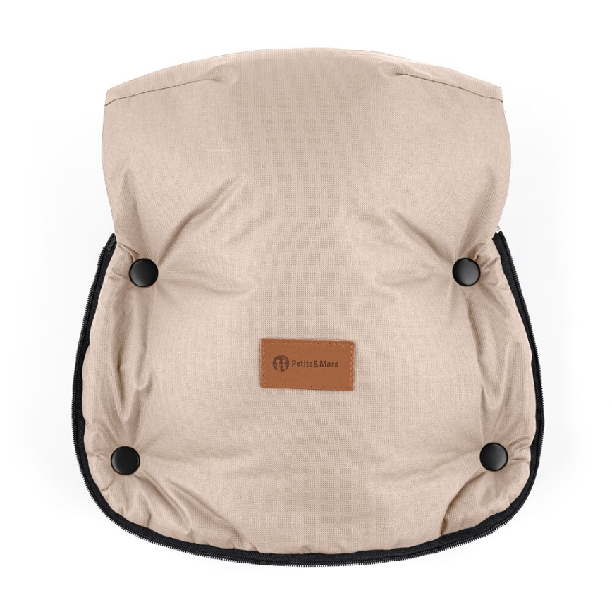 PETITE&MARS - К-кт Бебешко чувалче 4в1 COMFY + ръкавици за количка FURRY Rose Petal