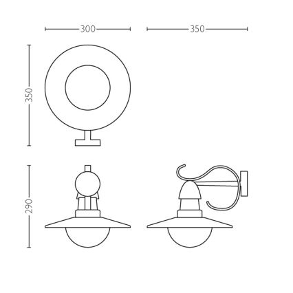 Philips 01816/30/PN - Външна лампа MYGARDEN TOPIARY 1xE27/60W/230V IP44