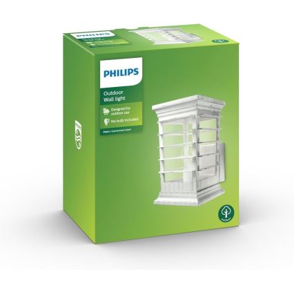 Philips 15280/18/PN - Външна стенна лампа PATIO 1xE27/60W/230V IP44