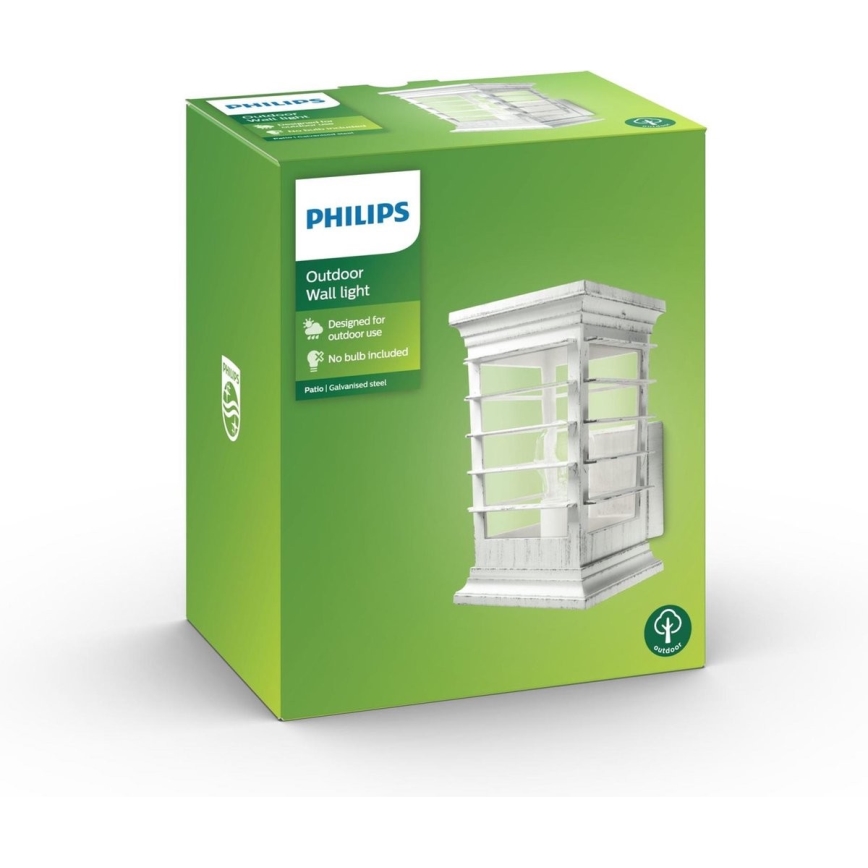 Philips 15280/18/PN - Външна стенна лампа PATIO 1xE27/60W/230V IP44
