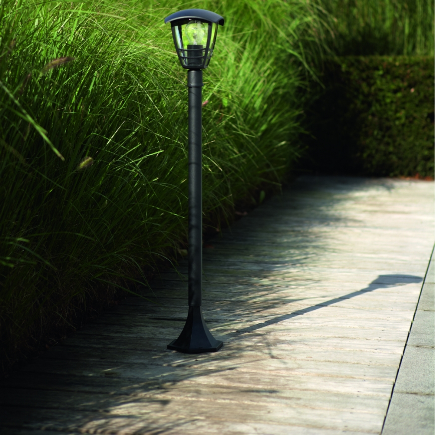 Philips 15383/30/16 - Екстериорна лампа MYGARDEN CREEK 1xE27/60W/230V черна IP44