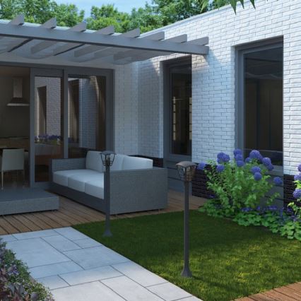 Philips 15383/30/16 - Екстериорна лампа MYGARDEN CREEK 1xE27/60W/230V черна IP44