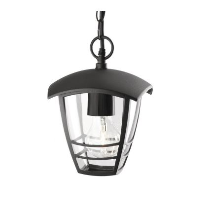 Philips - Екстериорен висящ полилей 1xE27/60W/230V черен IP44