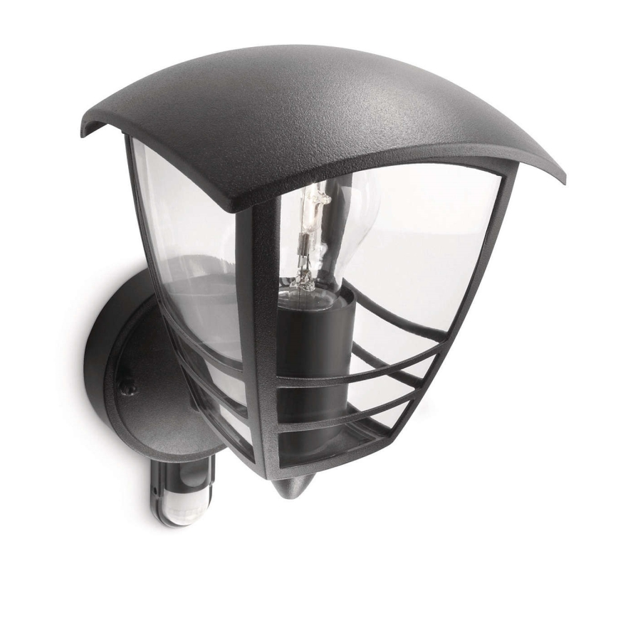 Philips - Екстериорен аплик със сензор 1xE27/60W IP44