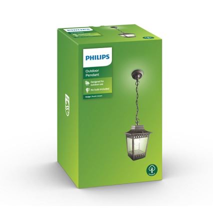 Philips 15406/86/PN - Екстериорен полилей HEDGE 1xE27/60W/230V IP44
