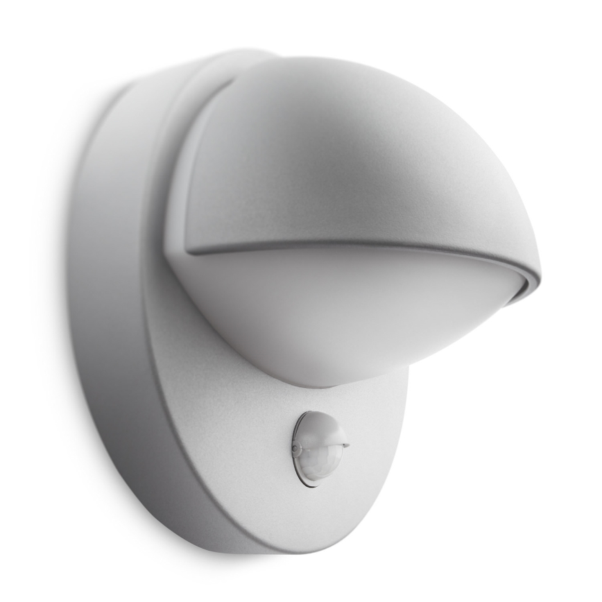Philips - Екстериорен аплик със сензор JUNE E27/12W IP44