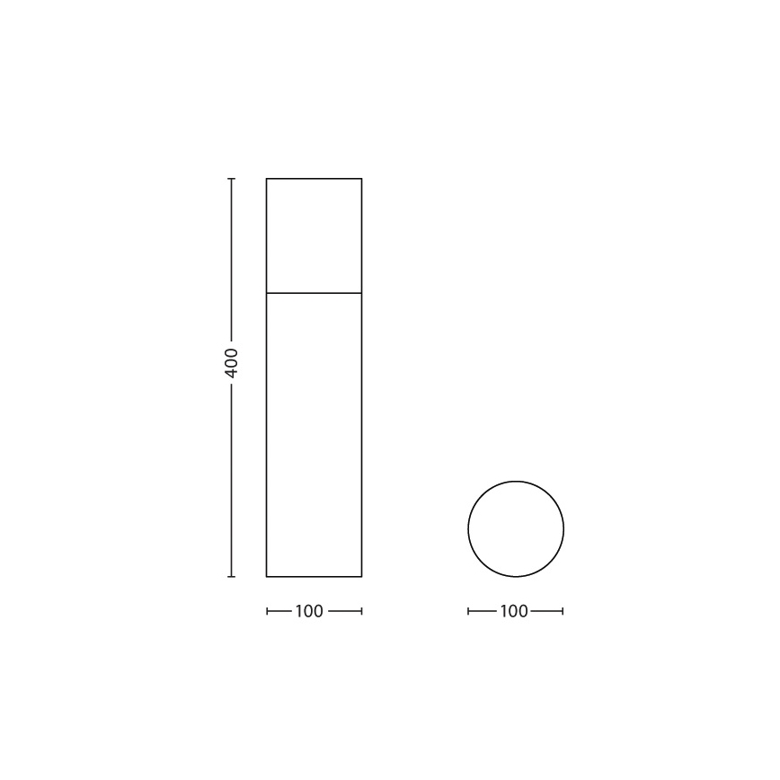 Philips 16287/47/16 - Външна лампа MYGARDEN HARE 1xE27/18W/230V IP44
