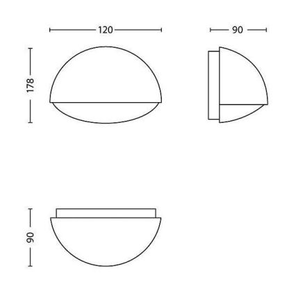 Philips - LED външно осветително тяло LED/3W/230V IP44