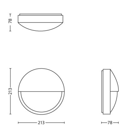 Philips - LED Екстериорен аплик LED/6W IP44
