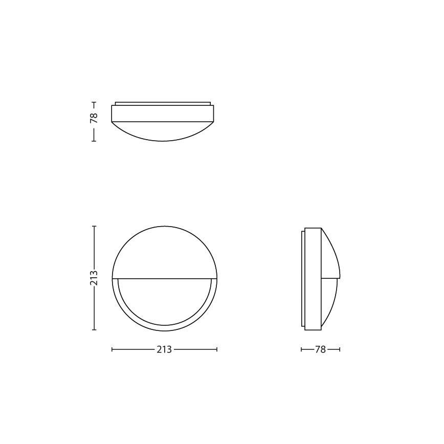 Philips - LED Екстериорен аплик LED/6W IP44
