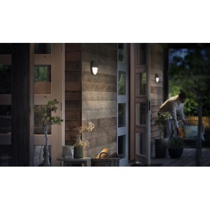 Philips - LED Екстериорна лампа със сензор LED/6W IP44