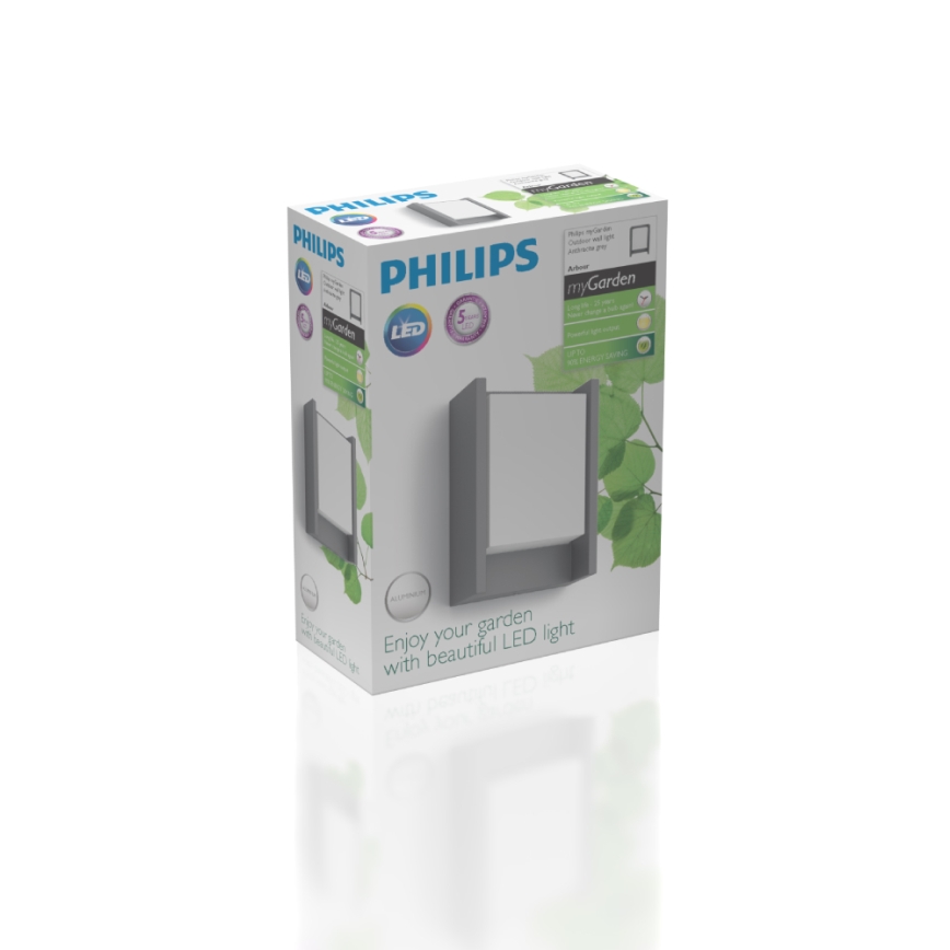 Philips - LED Екстериорен аплик LED/6W/230V 2700K IP44