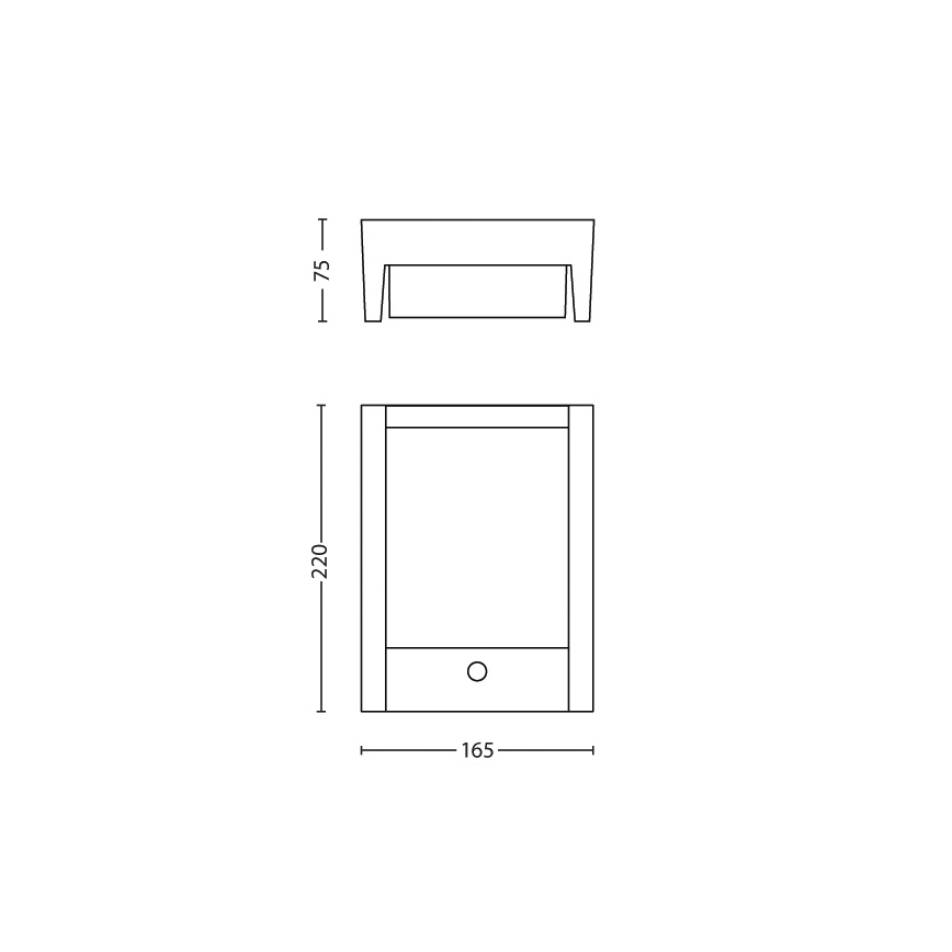 Philips - LED Екстериорен аплик със сензор LED/6W 2700K IP44