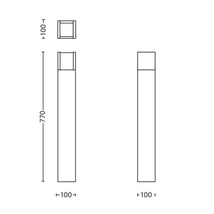 Philips - LED Екстериорна лампа LED/6W/230V 2700K IP44