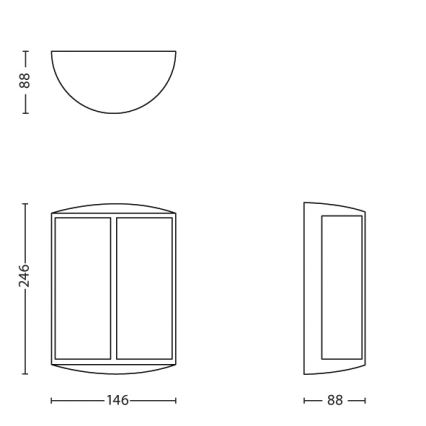 Philips - LED Екстериорен аплик 1xLED/6W IP44