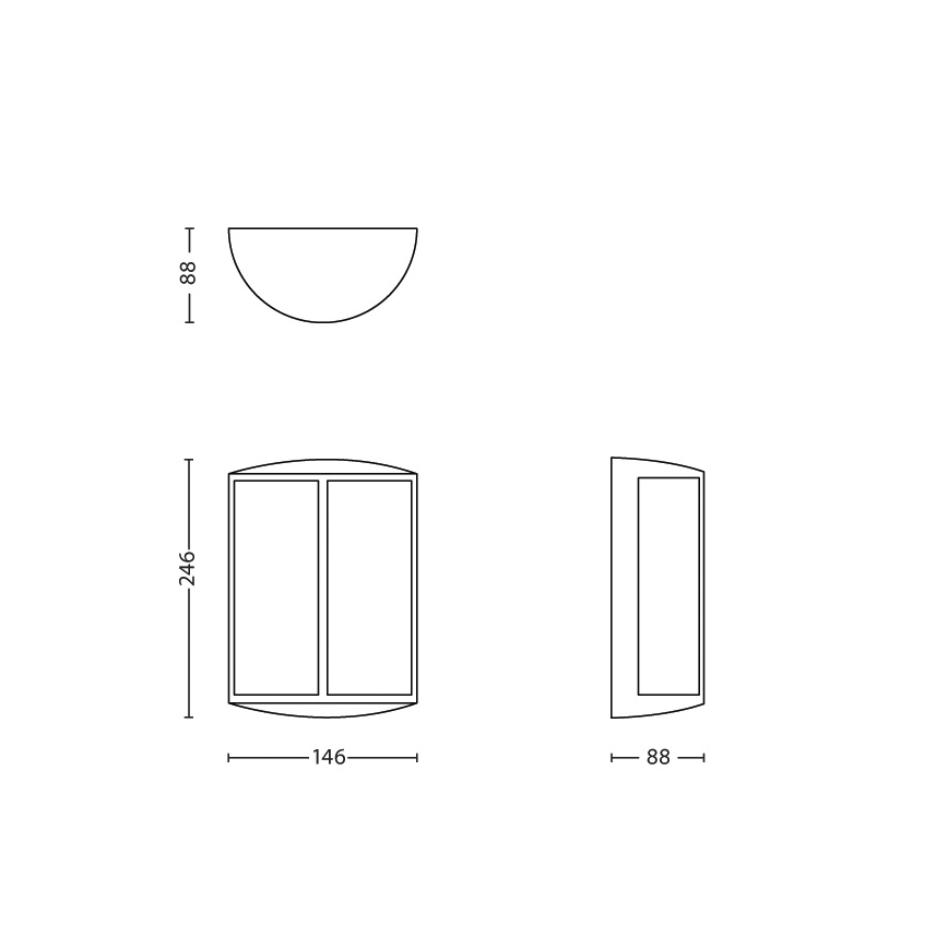 Philips - LED Екстериорен аплик 1xLED/6W IP44