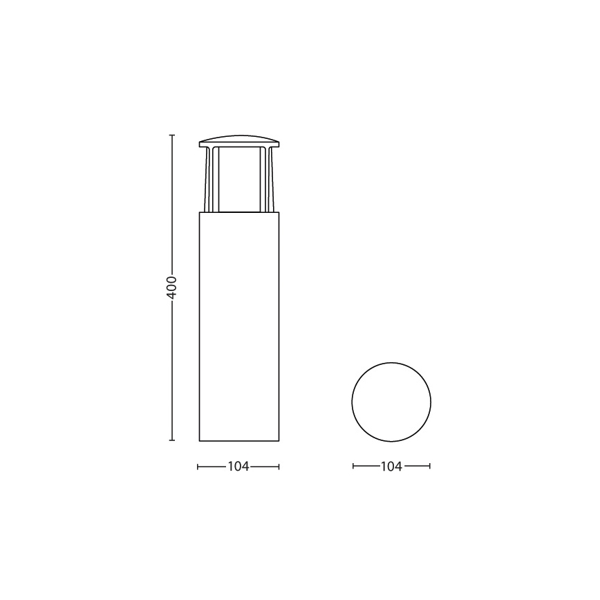 Philips - LED Екстериорна лампа 1xLED/6W/230V IP44