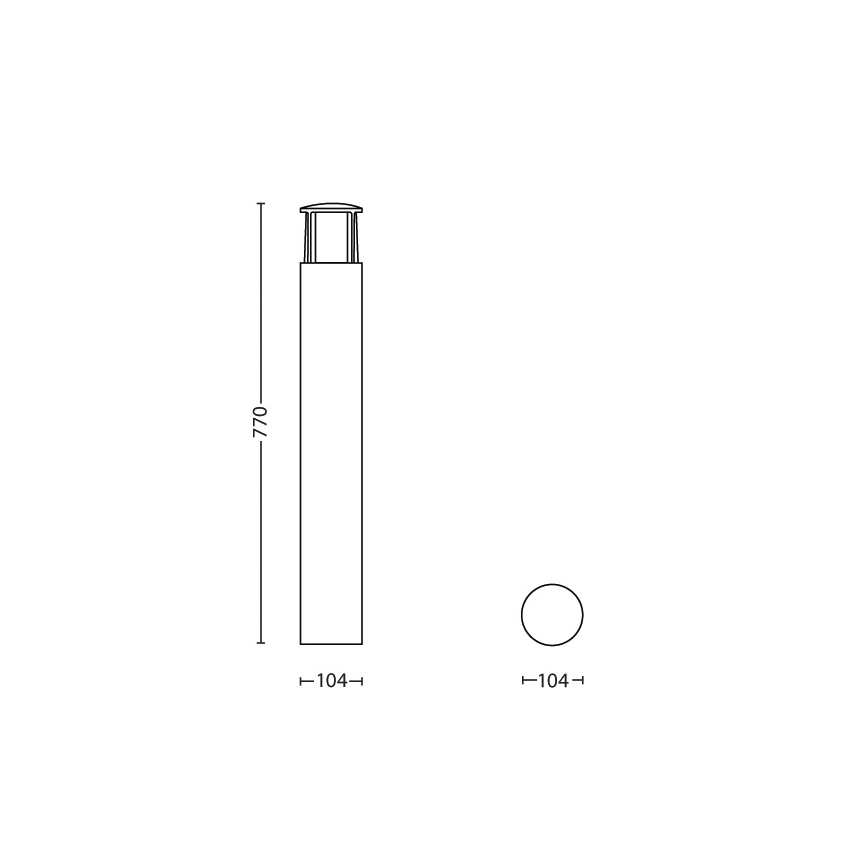 Philips - LED Екстериорна лампа 1xLED/6W/230V IP44