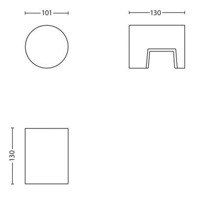 Philips - LED Екстериорна лампа 1xLED/6W/230V IP44