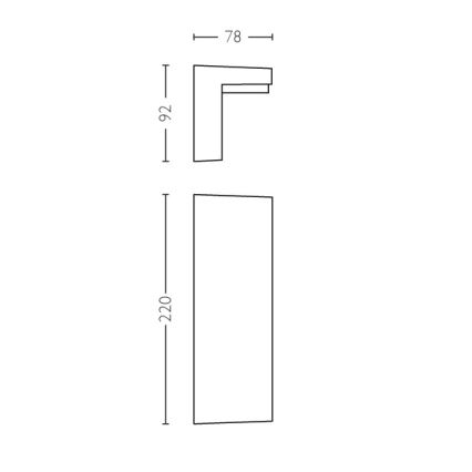 Philips - LED Екстериорен аплик 2xLED/4,5W/230V 2700K IP44
