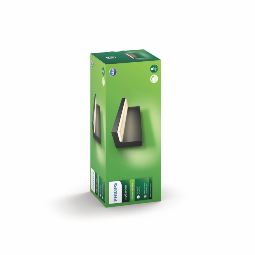 Philips - LED Екстериорен аплик 2xLED/4,5W/230V 2700K IP44