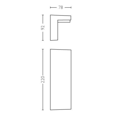 Philips - LED Екстериорен аплик 2xLED/4,5W/230V 4000K IP44