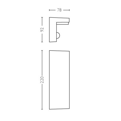 Philips - LED Екстериорен аплик със сензор 2xLED/4,5W/230V 2700K IP44